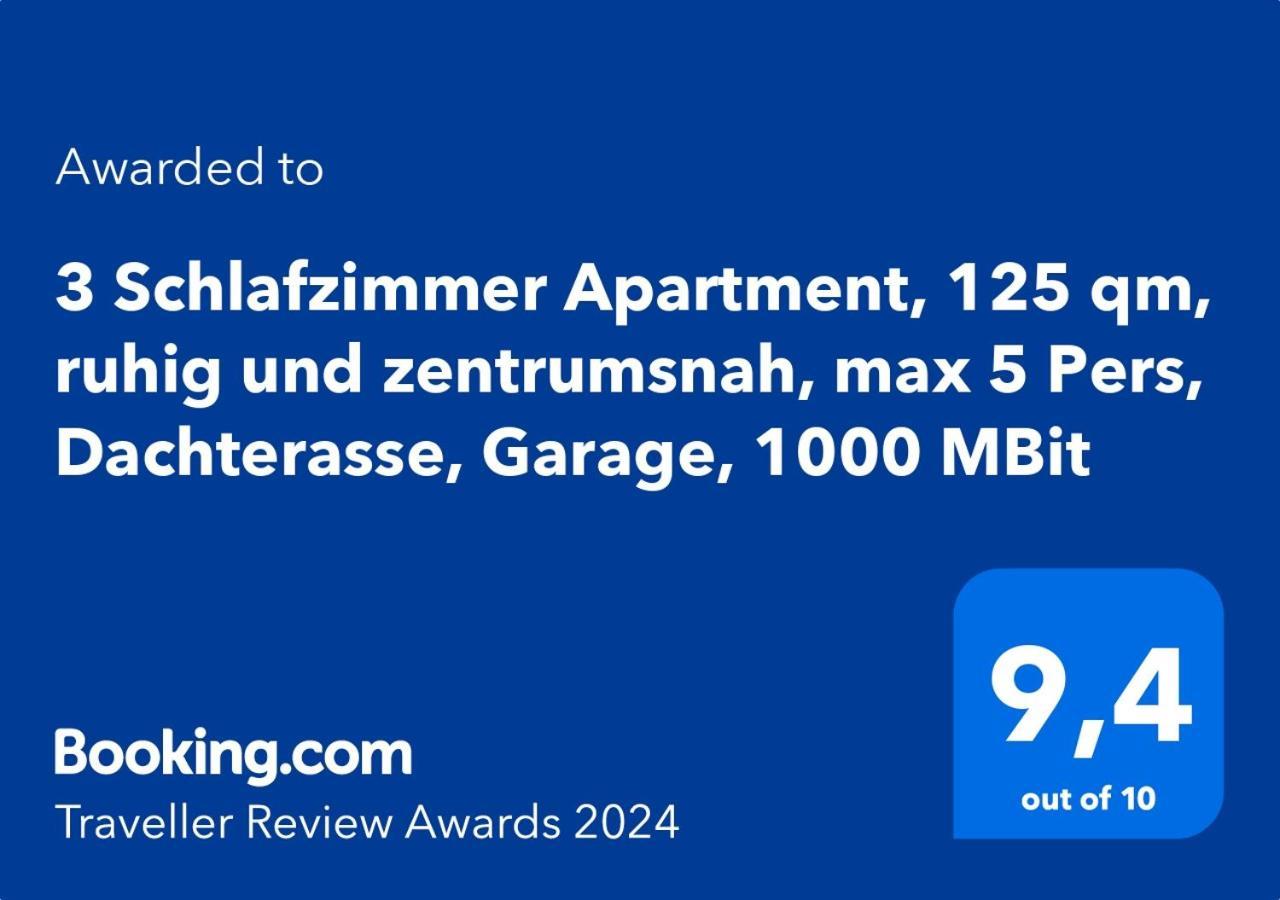 Apartment 4 Apartment, 125 Qm, Ruhig Und Zentrumsnah, Max 5 Pers, Dachterasse, Garage, 1000 Mbit *
